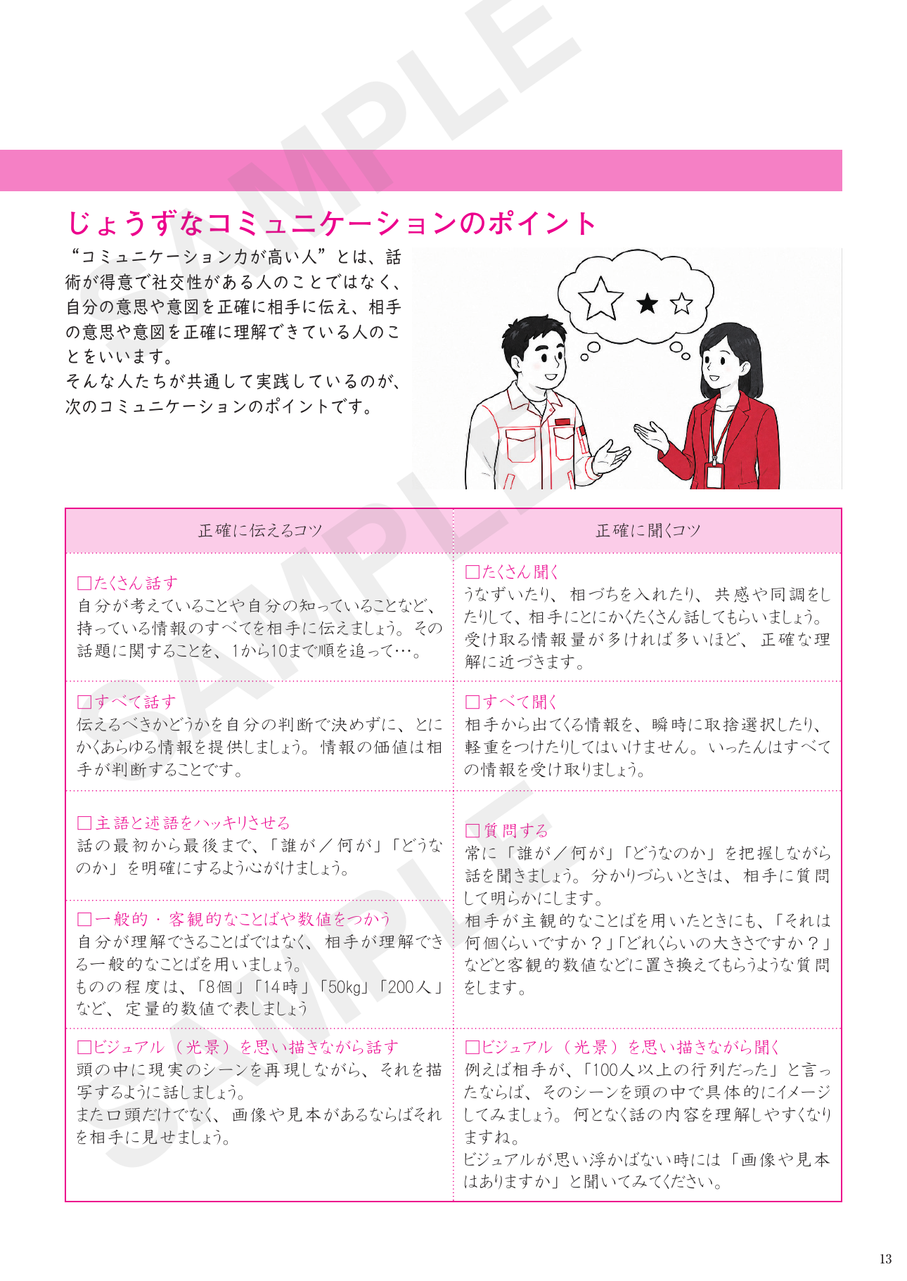 本文13ページ:コミュニケーション